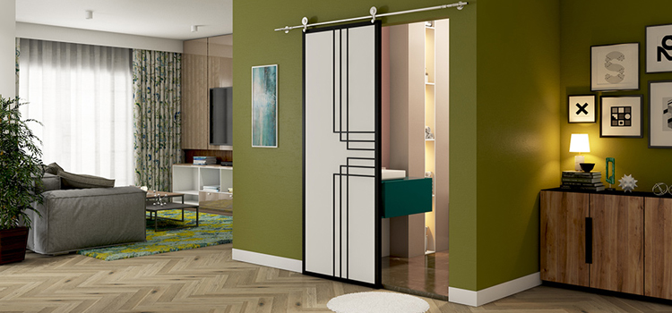 sliding bathroom door installation in Ben Lomond